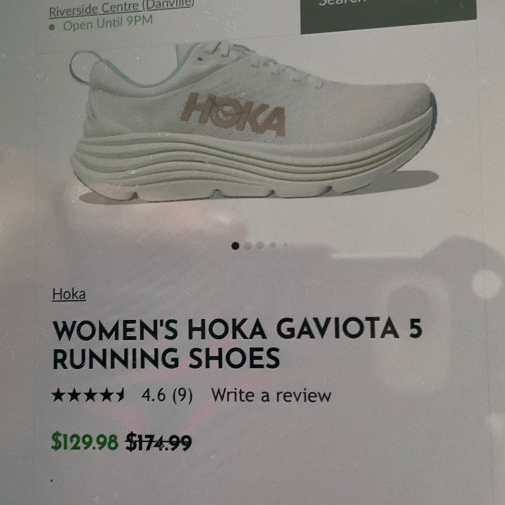Hoka Women's Cream and Orange Sneakers - Picture 11 of 11